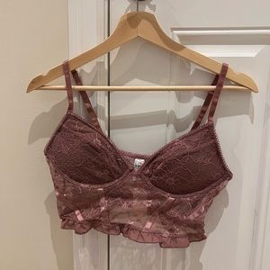 Garage nue lace top